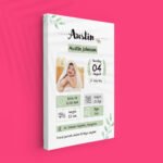 personalized baby frame for new parents