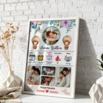 Personalized Baby Bio Frame with Pictures | Newborn Keepsake - Image 4