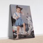 Personalized canvas photo frame for baby room decor