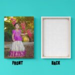 Personalized canvas photo frame for baby room decor