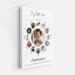 12 months photo collage gift for new parents