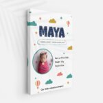 ersonalized Baby Name Announcement Frame | Newborn Birth Details Wall Art - Image 2