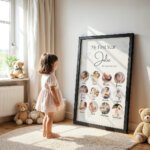 baby first year photo frame home wall decor