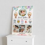 Personalized Baby Bio Frame with Pictures | Newborn Keepsake - Image 6