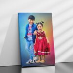 baby digital oil painting portrait on canvas nursery decor