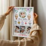 Personalized Baby Bio Frame with Pictures | Newborn Keepsake - Image 3