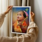 baby digital oil painting portrait nursery decor