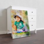 Personalized Watercolor Painting on Canvas - Image 3