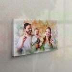 Personalized Watercolor Painting on Canvas - Image 2
